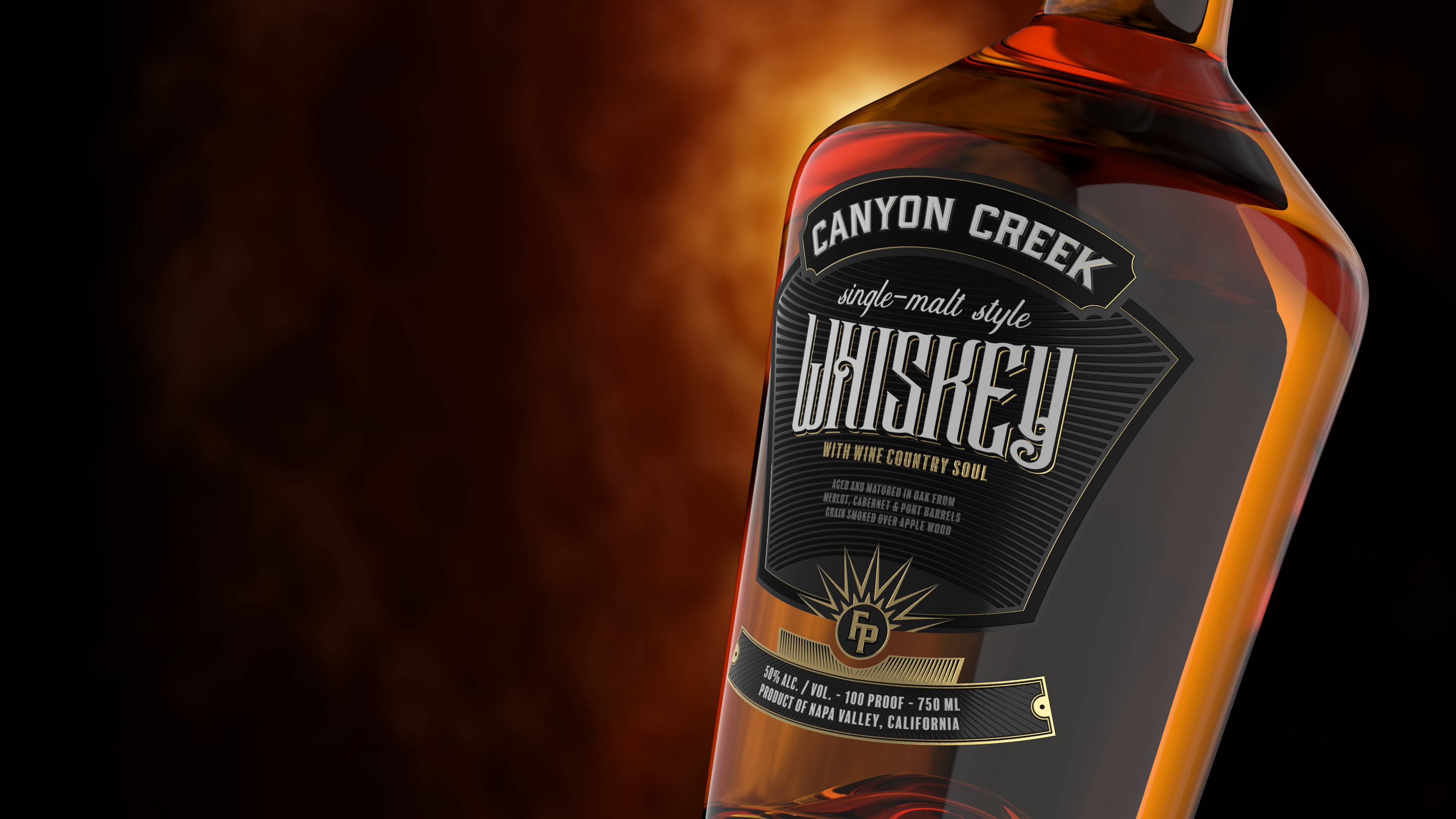 Canyon Creek Whiskey – Product Visualization